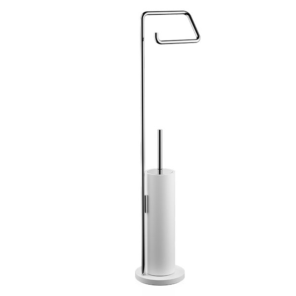 Toilet Brush Set Chrome