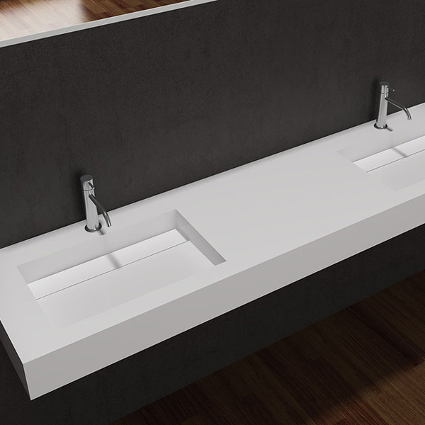 Facile 1800 Double Wall Hung Vanity Basin