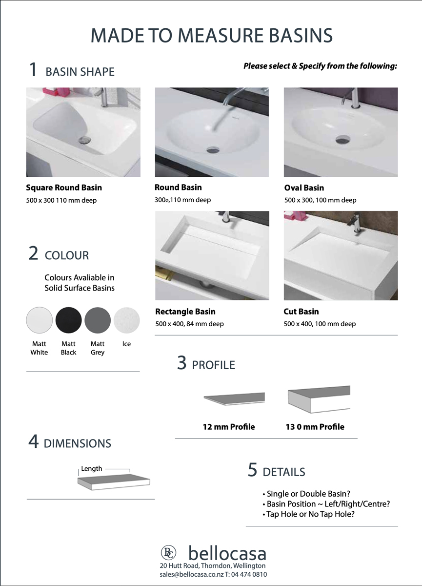Made To Measure Basins