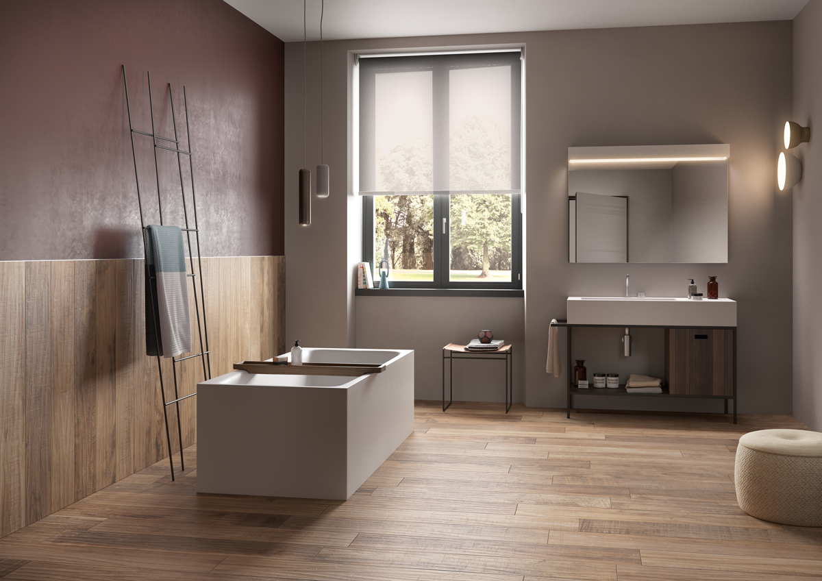 BluStyle Country Aspen Wood Look Tile Oak Floor Wall Bathroom 01