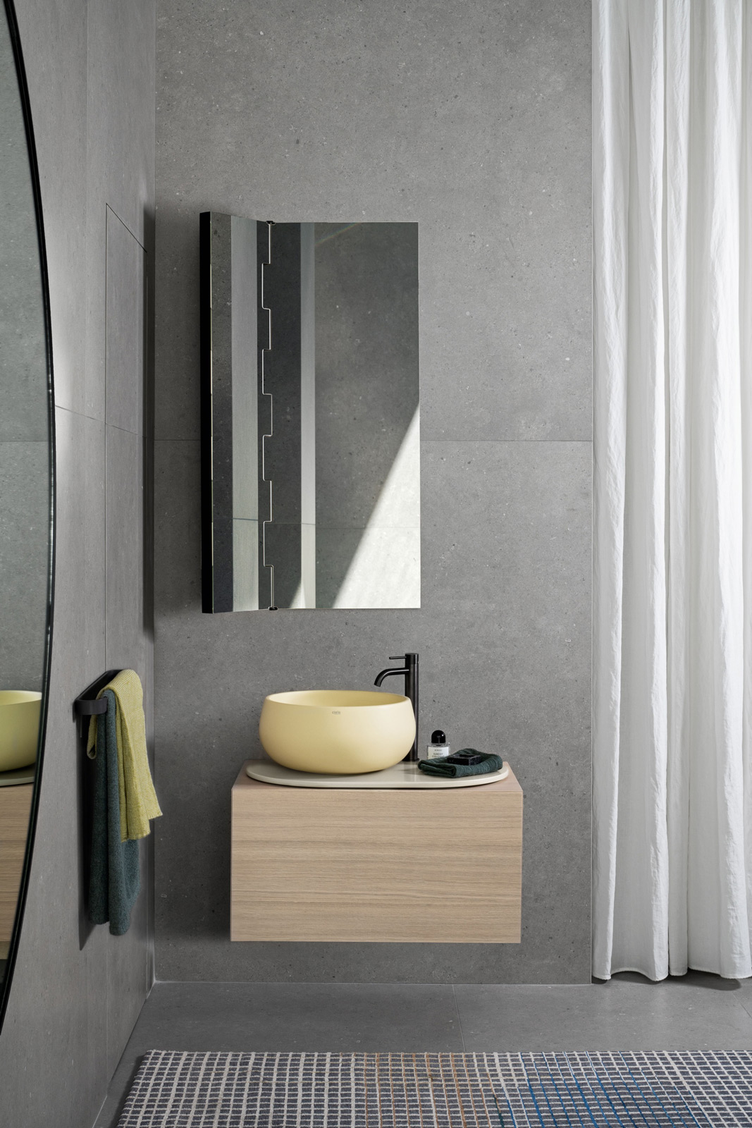 Delfo Cielo 750 Single Vanity Wood Drawer Wall Hung