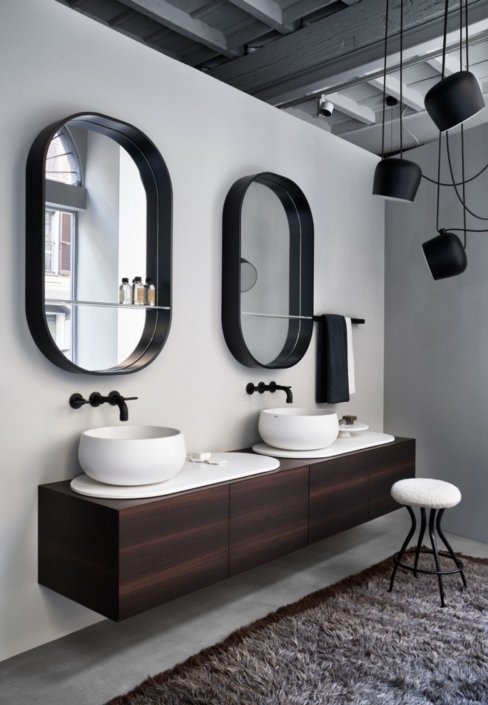 Delfo Cielo Double Vanity Wood Cabinet 01