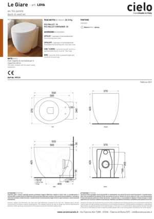 Le Giare Back To Wall WC