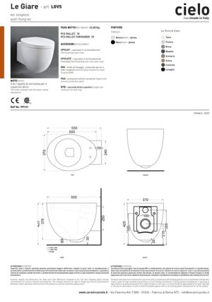 Le Giare Wall Hung WC