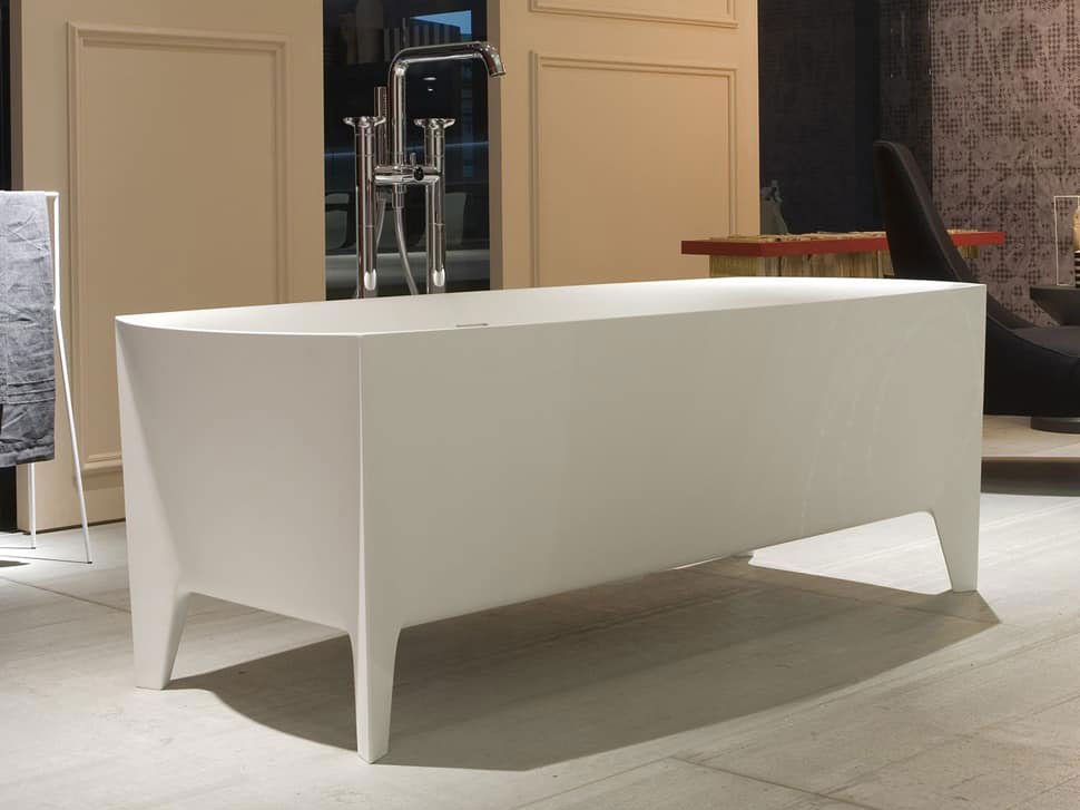 Lily Engineered Stone Freestanding Bath 02
