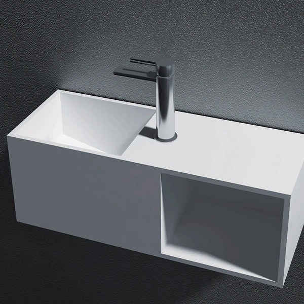 Plano 200 Solid Surface Wall Hung Vanity Basin