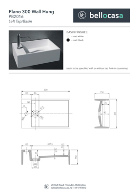 Plano 300 Wall Hung