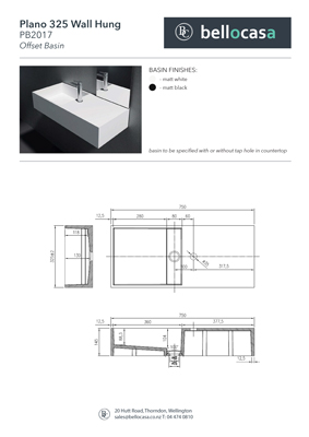 Plano 325 Wall Hung