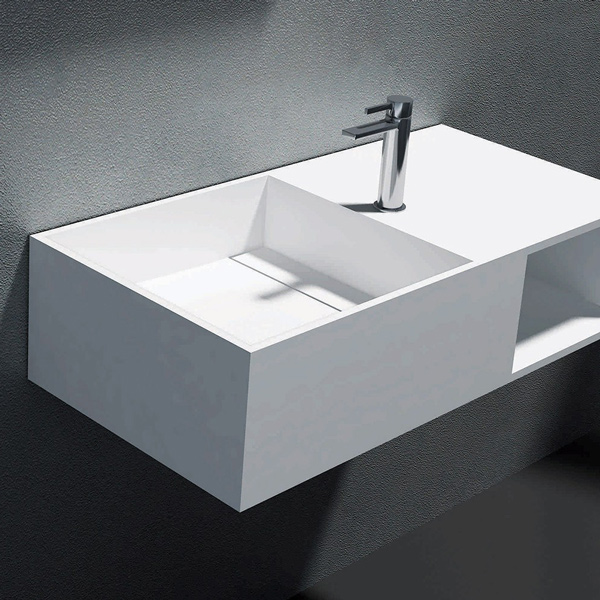 Plano 400 Solid Surface Wall Hung Vanity Basin