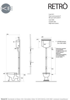 Retro High Level Cistern WC