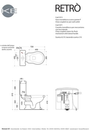 Retro WC W Lever Flush