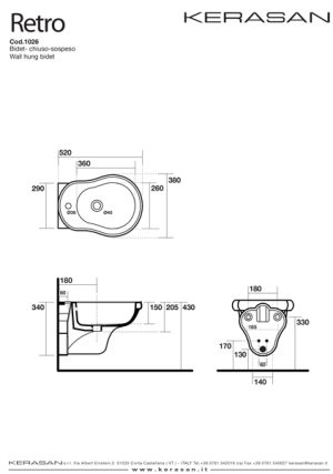 Retro Wall Hung Bidet
