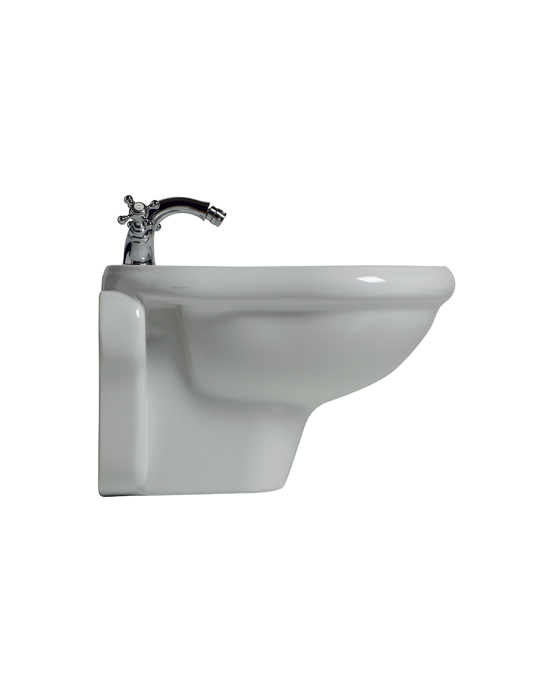 Retro Wall Hung Bidet Glossy White