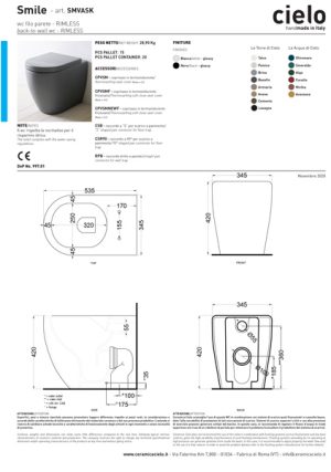 Smile Back To Wall Rimless WC