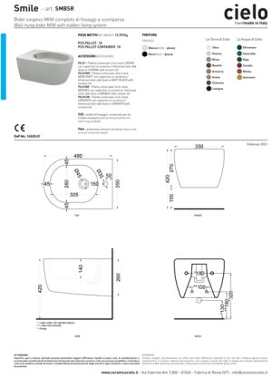 Smile Mini Wall Hung Bidet