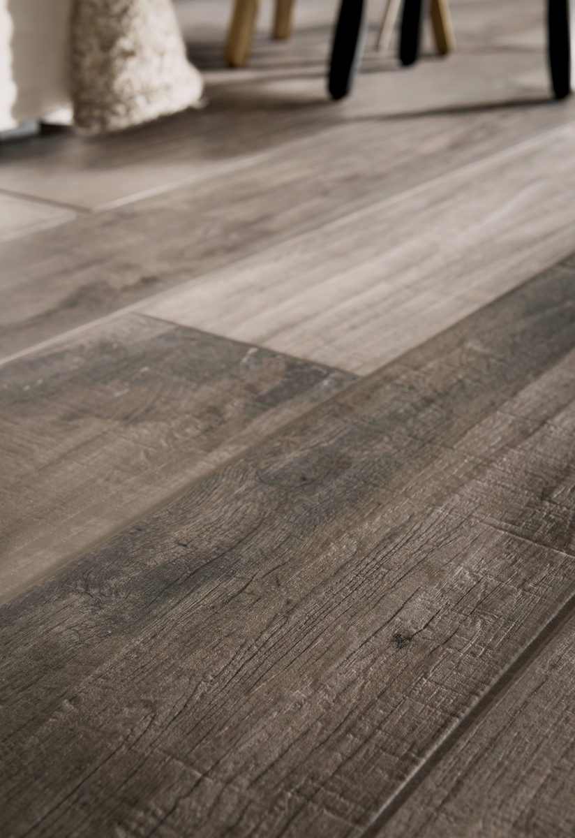 BluStyle Country Creek Wood Look Tile Rustic Mixed Grey Washed Timber Textured Floor