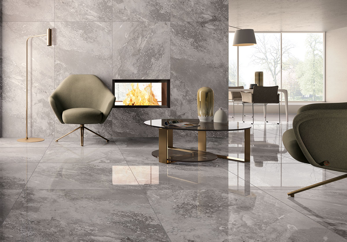 Marmoker Amb Breccia Carsica Sittingroom Floors Walls Grey Indoors