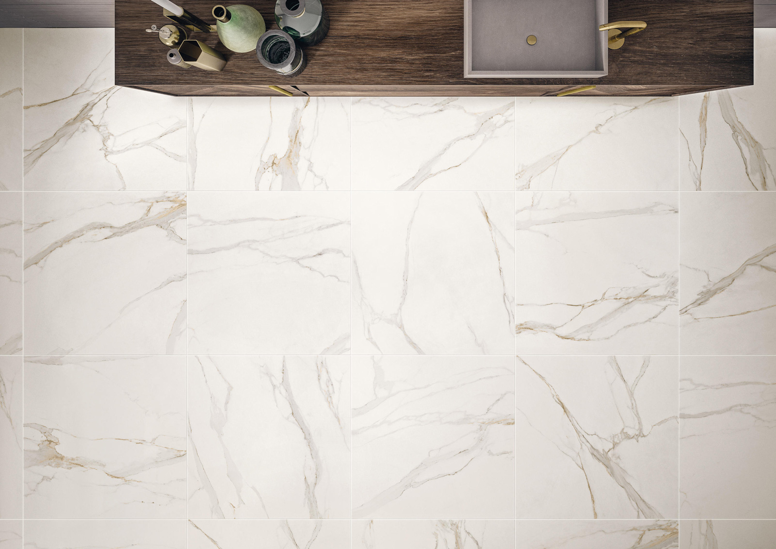 Elements Lux Calacatta Gold Hallway Floor White Indoors