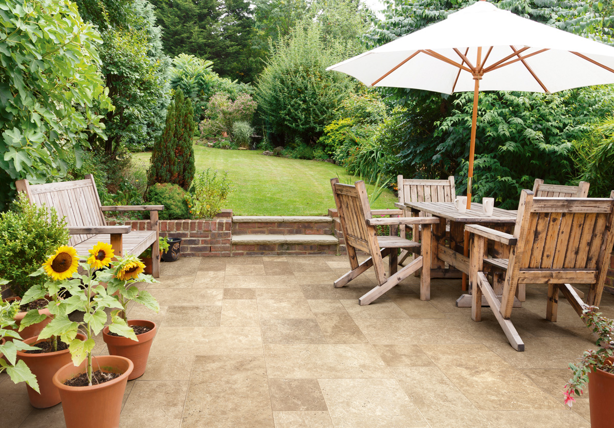 Edimax Senenque Melange Garder Patio Beige Floor Outdoors