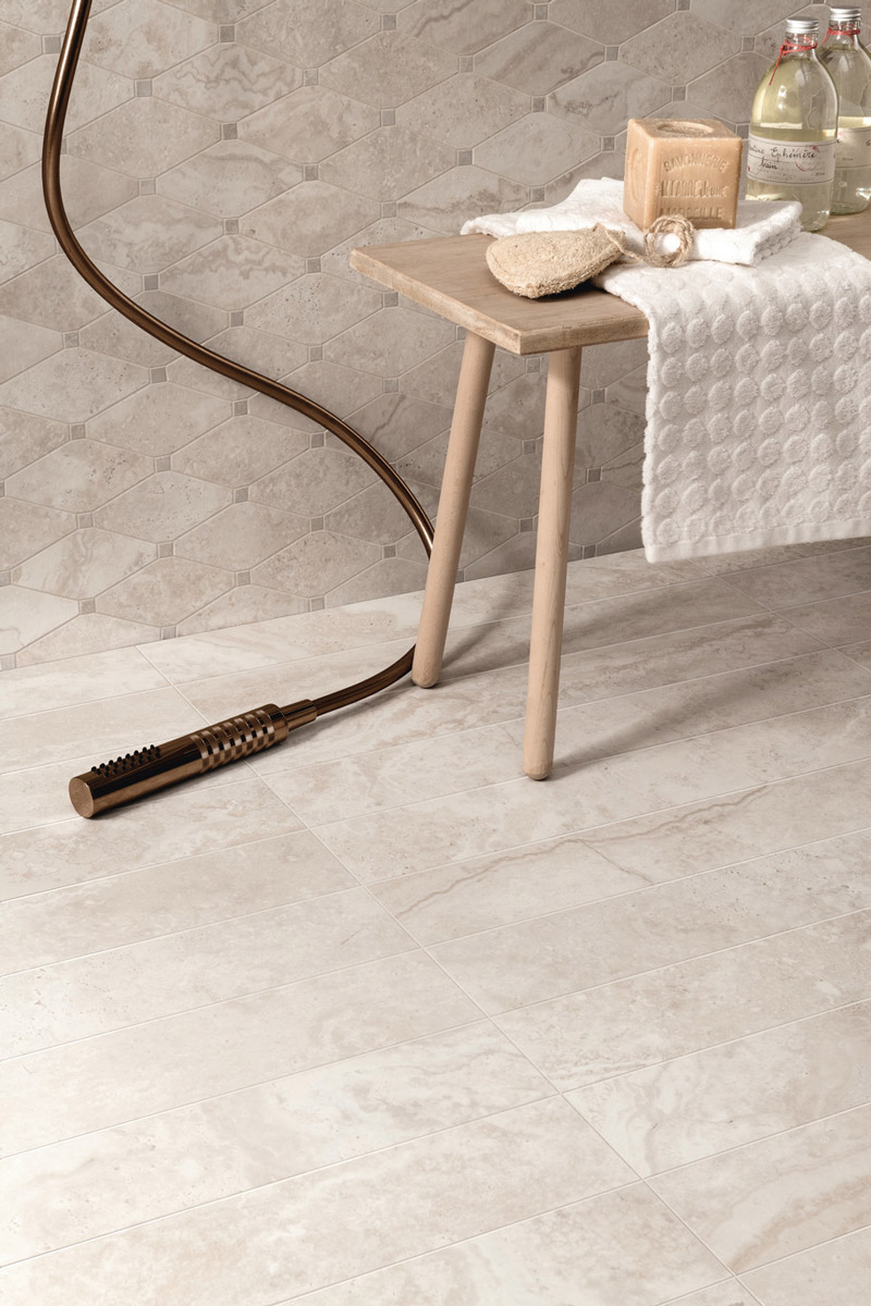 Edimax Stream Bone Bathroom Floor Brown Cream Indoors 02