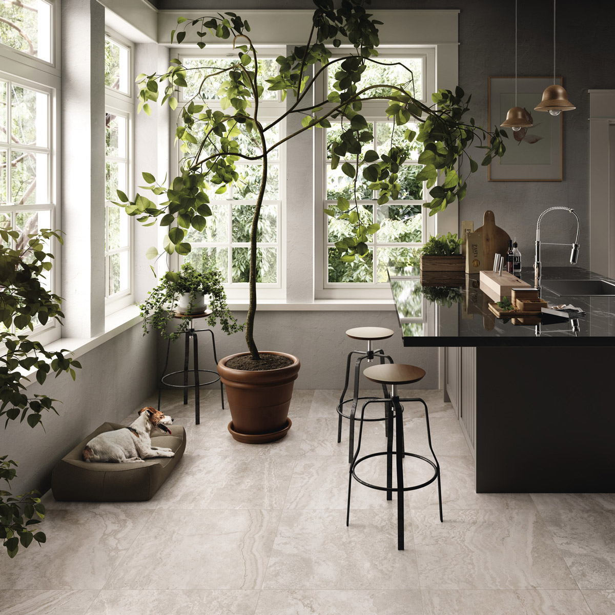 Edimax Stream Bone Kitchen Floor Indoors 04