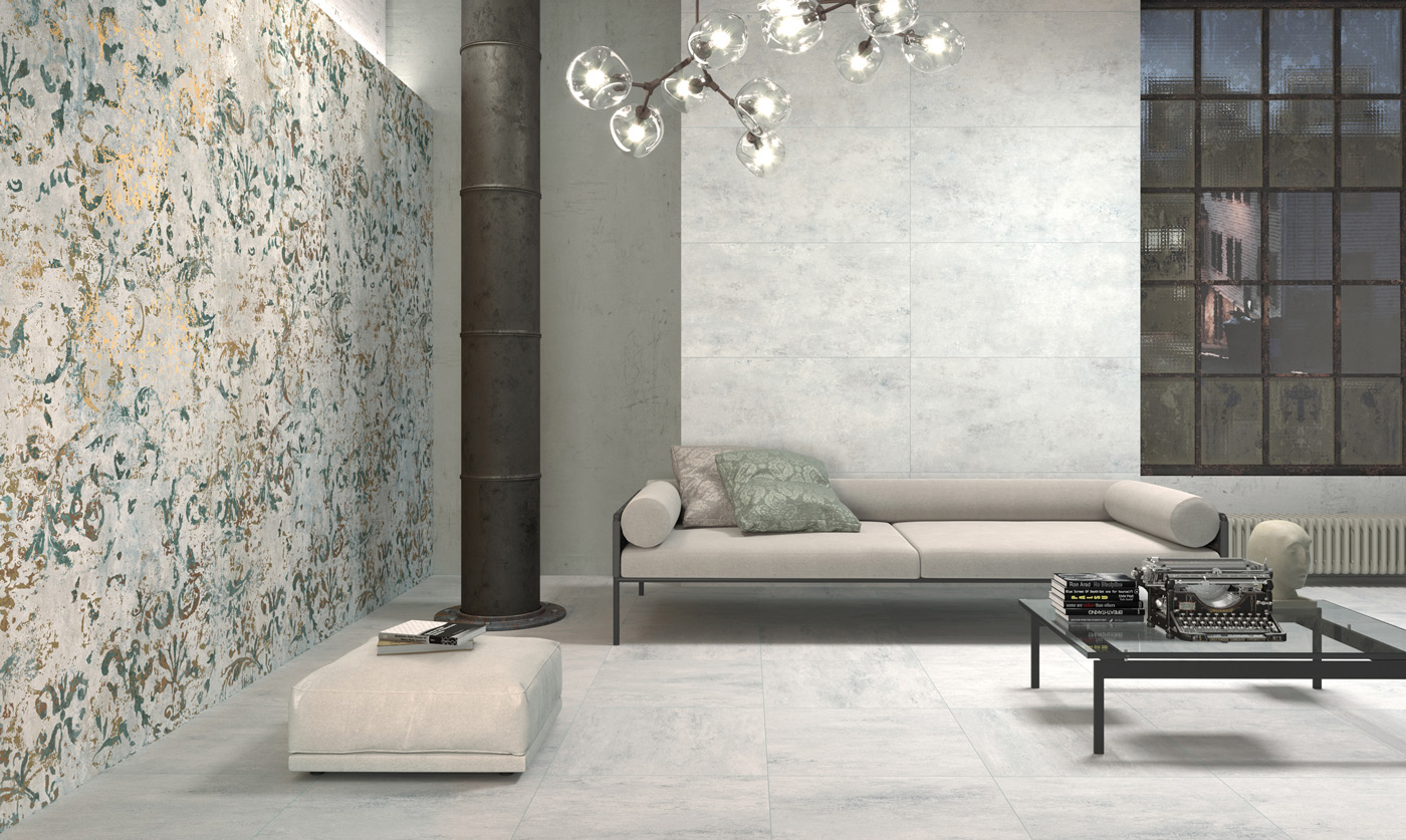Fincibec Fresco Interm Avio Livingroom Blue Gold Walls Indoor