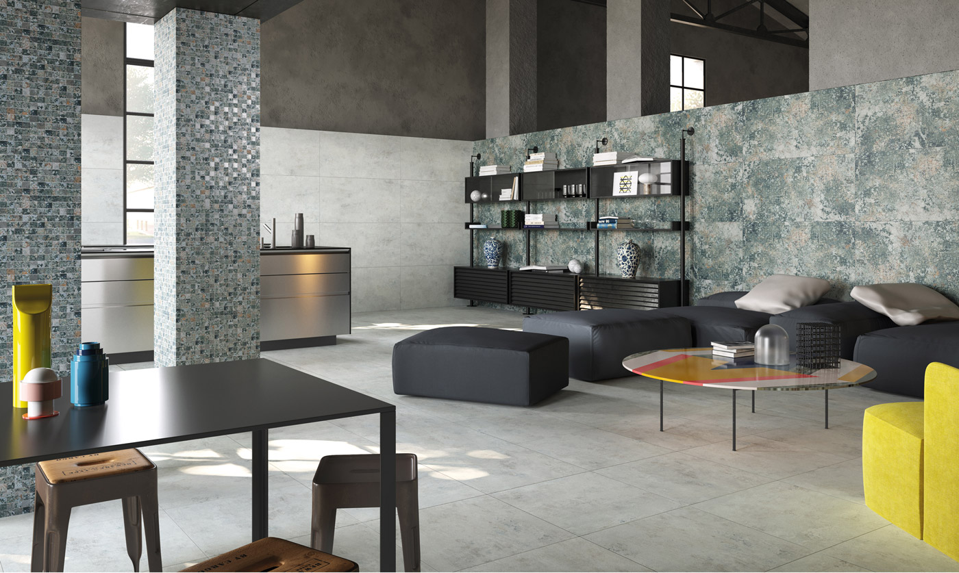 Fincibec Freso Regio Livingroom Green Blue Walls Indoor