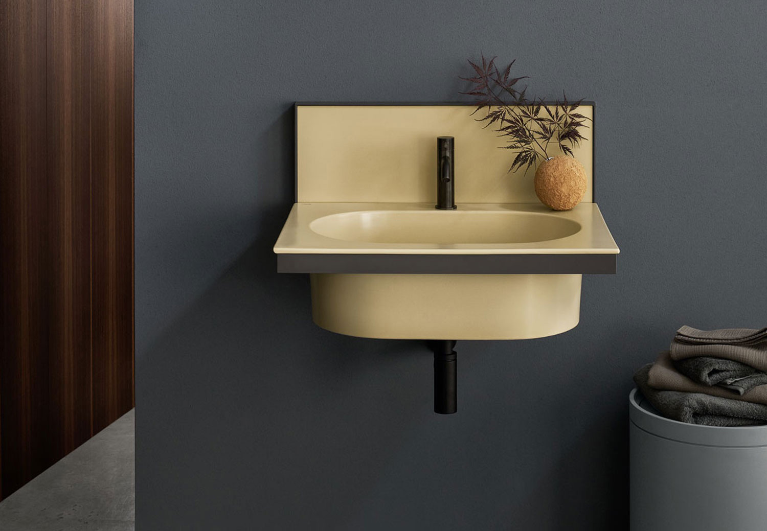 Elle Ovale Bathroom Basin Yellow Indoors