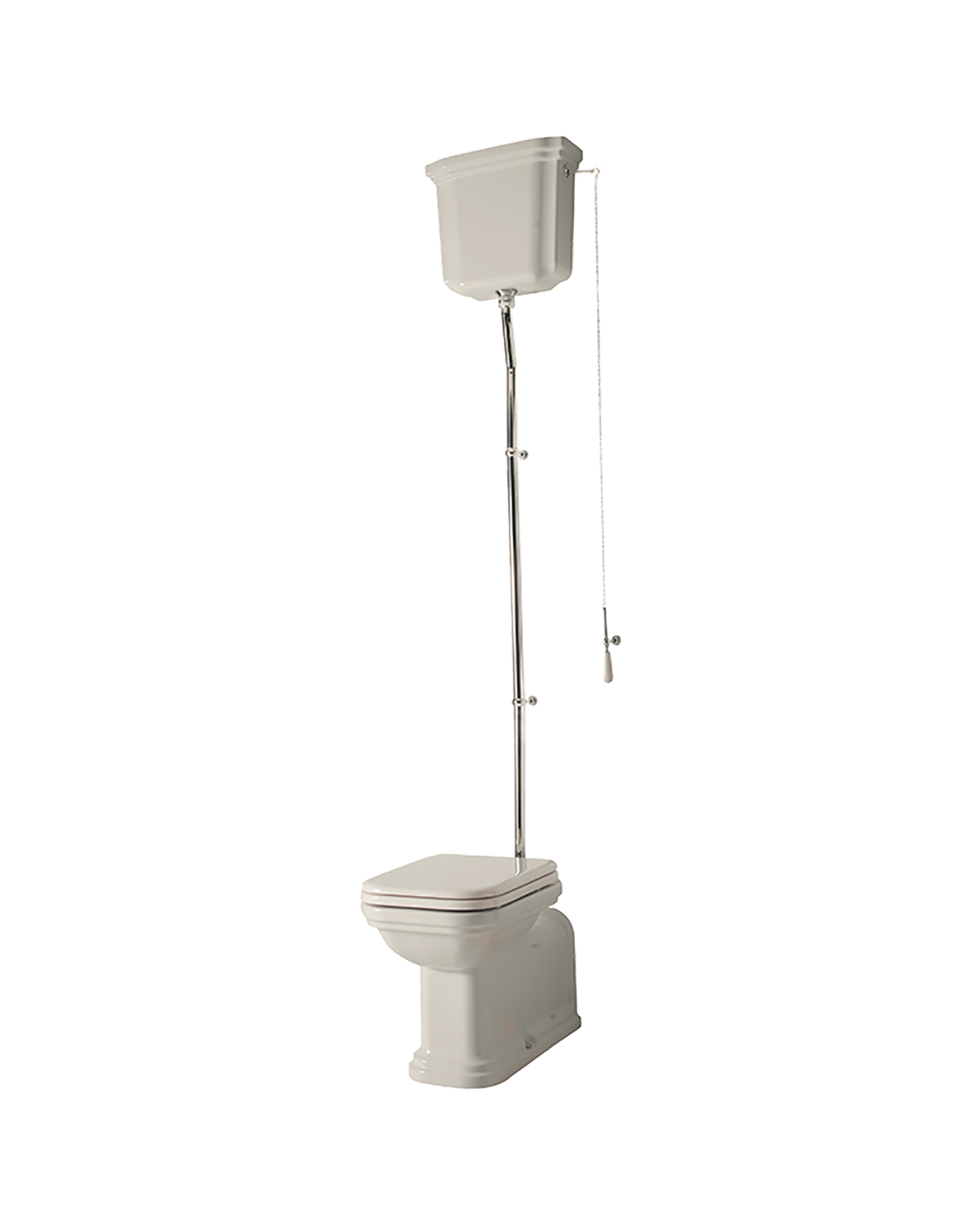Waldorf Traditional High Level Cistern Toilet Glossy White