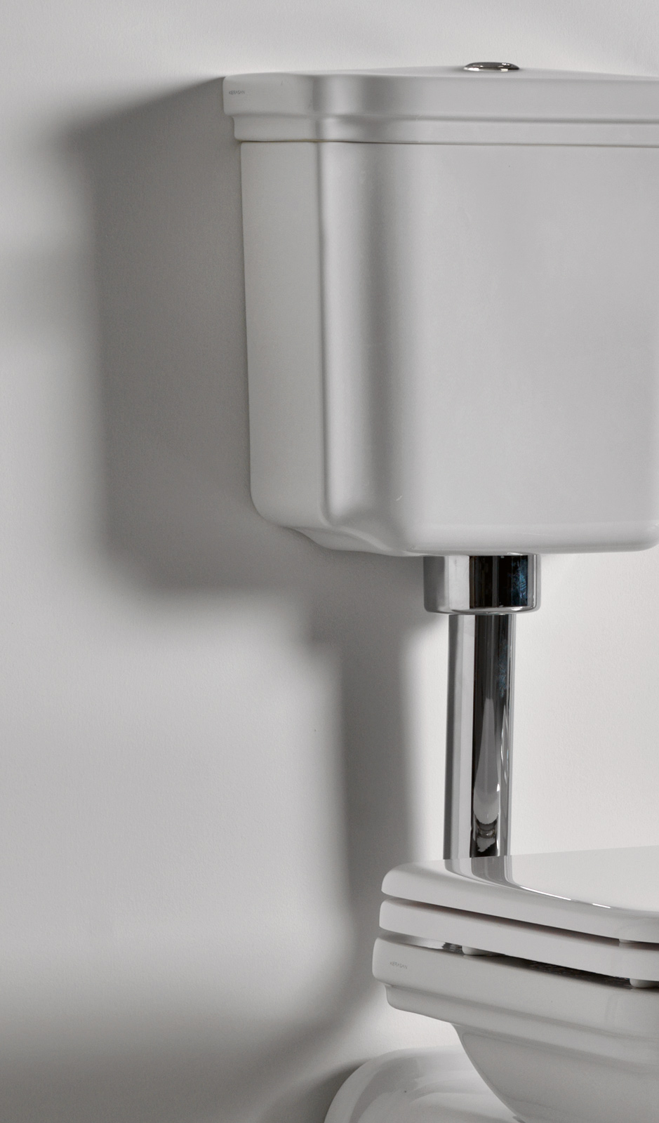 Waldorf Traditional Low Level Cistern Toilet Bidet WC Glossy White 02