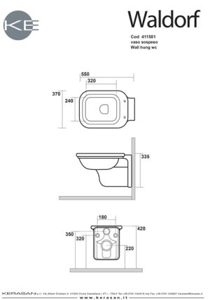 Waldorf Wall Hung WC Specs