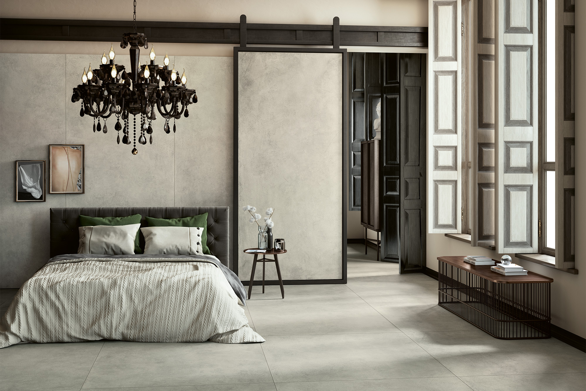 Concrete Look Large Format Light Grey Foor Wall Tile